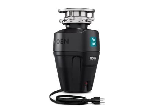 Image of Moen Gray EX Series Prep Series 1 /2 Horsepower Garbage Disposal, EX50C