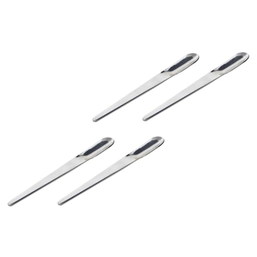 WEKADRIN Mini Cucchiaini Da Caffè Espresso in Acciaio 304, Cucchiai Da Dessert Semplici e Pratici, Set Da 4 Pezzi Per Cappuccino, Tè e Gelato