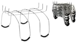 8 Inch Bulk Set of 25-Rustproof Galvanized Gravestone Saddles-Floral Cemetery Headstone Saddles Made in USA