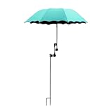 [ShengQuanHao] 植物用日傘 ガーデン用パラソル 直径95cm プランターシェード, ブルーレイク