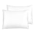 NTBAY Zippered Satin Pillowcases, Super Soft and Luxury Standard Pillow Cases Set of 2, 20 x 26 Inches, Pure White