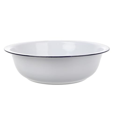 Tazón de esmalte blanco vintage Gadpiparty 32 cm miniatura 1