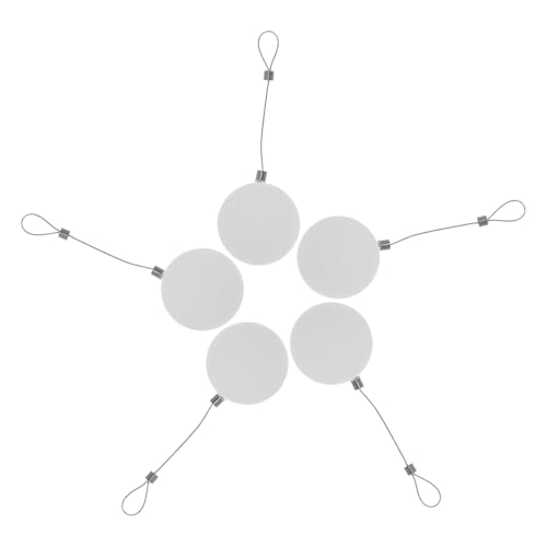 Angoily 5 Pièces Rétractable Câble Serrure avec Autoadhésif Télécommande Antivol Sécurité Serrure Anti-perte 90cm Boîte de Traction Antivol pour Corde