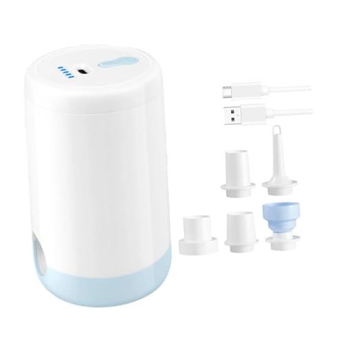 QSTDGVPW Electric Air Pump Portable Inflation Device Compact Mini Inflate and Deflate Air Pump for Inflatable Mattresses Pool Raft