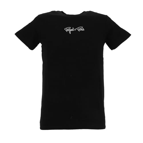 T-Shirt texturé Noir S pour homme - Col rond coupe ajustée