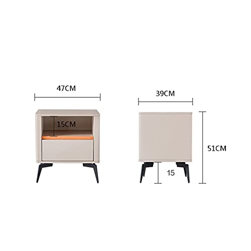Table de chevet LiChA gain de place avec rangement tiroir bois