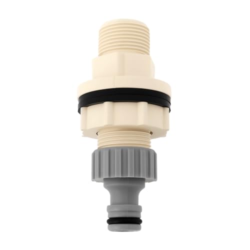 VGOL Raccord de Réservoir 1 Pièce avec Joint 25,5 Mm 1 Pouce Adaptateur en Plastique Compatible avec Gardena Les Conteneurs IBC d'eau de Pluie pour l'irrigation des Pelouses Et des Rangées Plantées