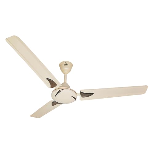 Image of Omen Changing Lives Aadhar 1200mm Ceiling Fan | High-Speed Anti-Dust Decorative Fan with Silent Operation | BEE Star Rated Energy Saver | 400 RPM | 2-Year Warranty |(Ivory)