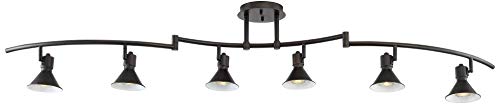 Pro Track Rhodes 6-Light Bronze Hood Led Track Fixture #TOP4
