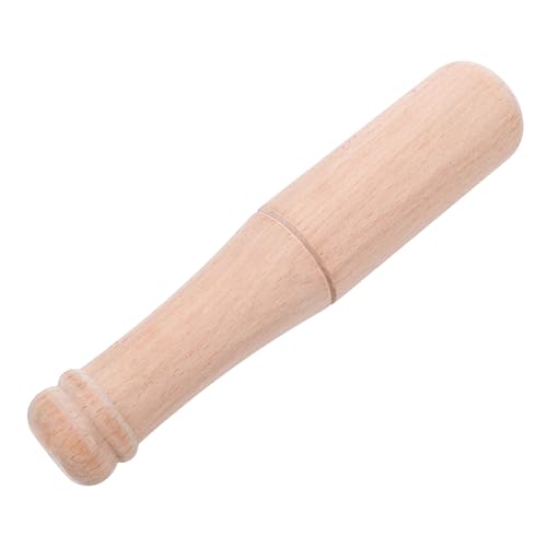 Alipis Pilon à Ail en Bois Massif 17 Cm – Outil Manuel pour Broyer Épices et Aliments – Hachoir Naturel Cuisine – Bâtonnet Presse-purée Polyvalent,...