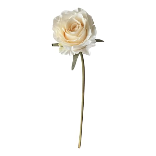 Genérico Rosas Artificiales - Plantas Falsas Realistas Decoración Exterior - Decoración Exterior Impermeable Plantas Falsas para Bodas Rústica Primavera Mesas de Hotel