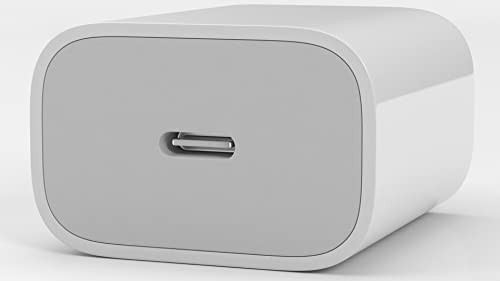 Image of 20W USB-C Fast Charger Adapter with Type-C Cable - Power Delivery Wall Charger for Smartphones, Tablets & Wireless Earbuds