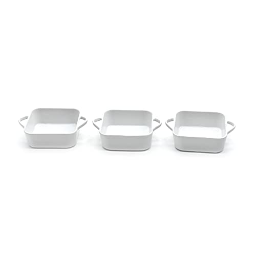 Tognana Mignon 3 Piece Square Mini Casserole Set, Off White Pattern, 10 cm Main Image Tognana Mignon 3 Piece Square Mini Casserole Set, Off White Pattern, 10 cm Main Image