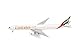 Herpa Modellflugzeug Emirates Boeing 777-300ER - New 2023 Colors, Miniaturmodell im Maßstab 1:500, Sammlerstück, Flugzeug Modell ohne Standfuß, Metall, Weiß