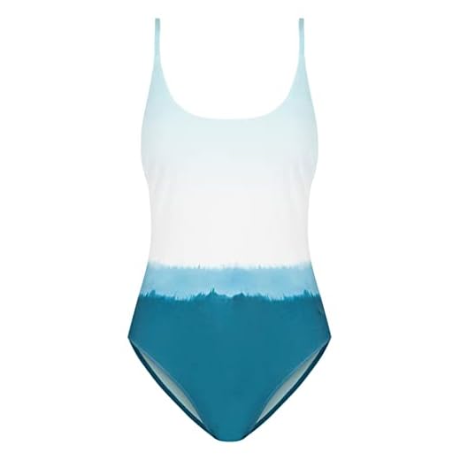 Women'secret Bañador Reductor Tie Dye, Estampado Azul, L para Mujer