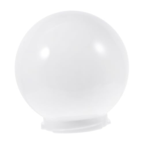 BESPORTBLE Pantalla Acrílica Blanca Leche Bola Lámpara Exterior Resistente La Intemperie Para Poste y Pared Montaje Fácil Decoración Jardín Sala Comedor