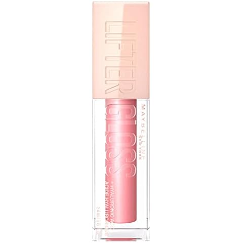 Maybelline New York Glänzender Lipgloss für voller wirkende Lippen, Feuchtigkeitsspendend, Mit Hyaluronsäure, Lifter Gloss, Farbe: Nr. 004 Silk (Rosa), 1 x 5,4 ml Cover