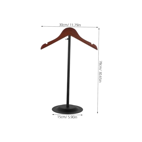 Présentoir à t-shirts ajustable en métal robuste avec base noire