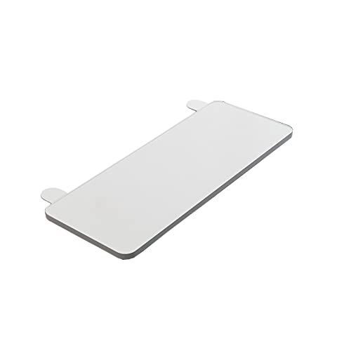SANGOGO 75cm*25cm Blanc Bandeja extensora de Escritorio,Bandeja extensora de Escritorio ergonómica,Bandeja Plegable para cajón de Teclado,Cajón para Teclado,Abrazadera sin perforación