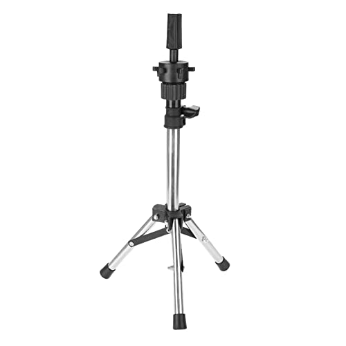 Dioche Wig Stand Tripod Mannequin Head Stand, Adjustable Wig Head Stand, Wig Mannequin Head Holder