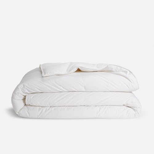 Brooklinen Luxury All-Season Down Alternative Comforter - King/Cali King - Soft Cloud-Like Duvet Insert - 100% Cotton Sateen Shell, Recycled Fill, Baffle Box Construction - Breathable All-Year Bedding