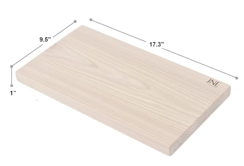 Tabla de cortar de madera Hinoki Cypress reversible 43.9x24.1x2.5 cm miniatura 2