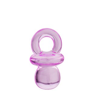 24 MINI TOTOCHES - Tétines - SUCETTES BEBE POUR DECO BAPTEME (rose/fuchsia) 2cm