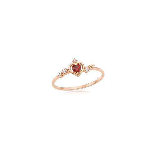 Gneric Anillo Chica Corazón Ins Luz Super Hada Puro Anillo De Plata Número 6 Blancanieves 2