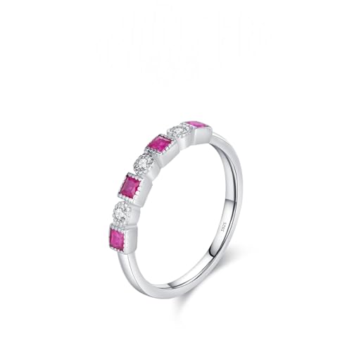 Bague femme plaqué argent 925 et cristal coloré tendance