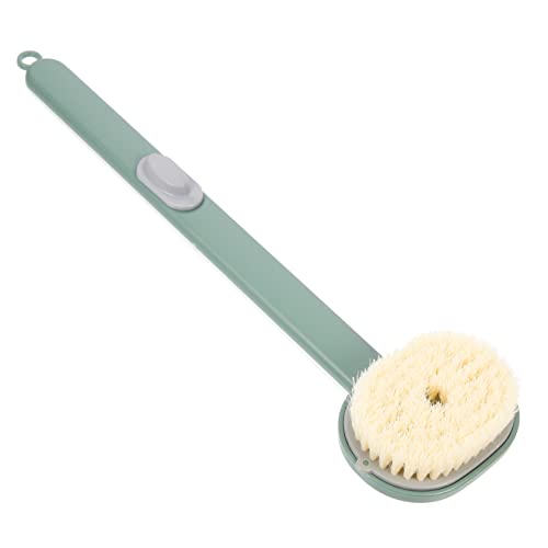 WOFASHPURET Cepillo de Baño con Mango para Exfoliación Corporal Cepillo para Ducha y Espalda Diseño para Colgar Suave y Cómodo para Color Verde