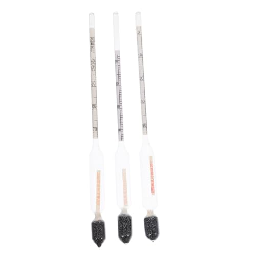 ABOOFAN 3Pcs Triple Scale Sugar Hydrometer for Maple Syrup Measurement Liquid Sugar Measure Gauge Home Syrup Tester and Measurement Tool