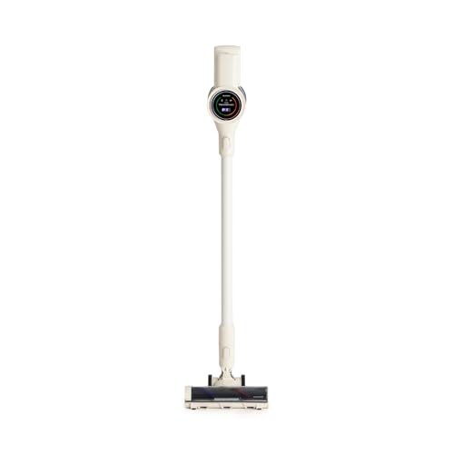 CREATE / Cyclone Force Pro/Aspiradora Vertical sin Cable Blanco Roto/Batería de Larga duración, 25.9V, autonomía 70min, Pantalla Digital, Filtro HEPA, Accesorios, 350W