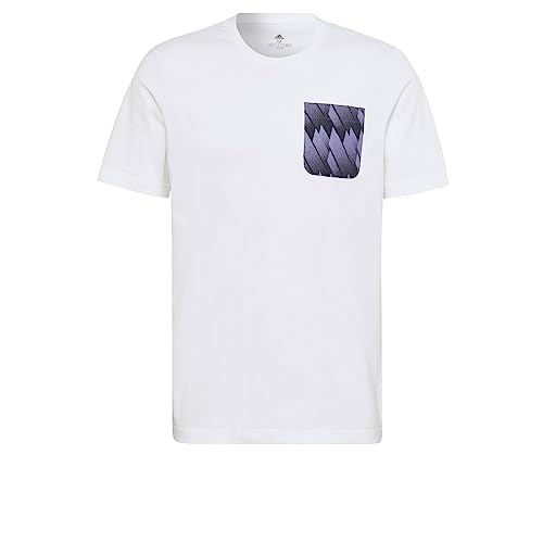 adidas Real Madrid Graphic Tee Men's, White, Size M