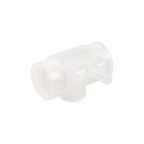 Dynarex Resp-02 Trach HME 1500 T-Shape Tracheostomy Heat Moisture Exchanger with Swivel O2 Port Cover