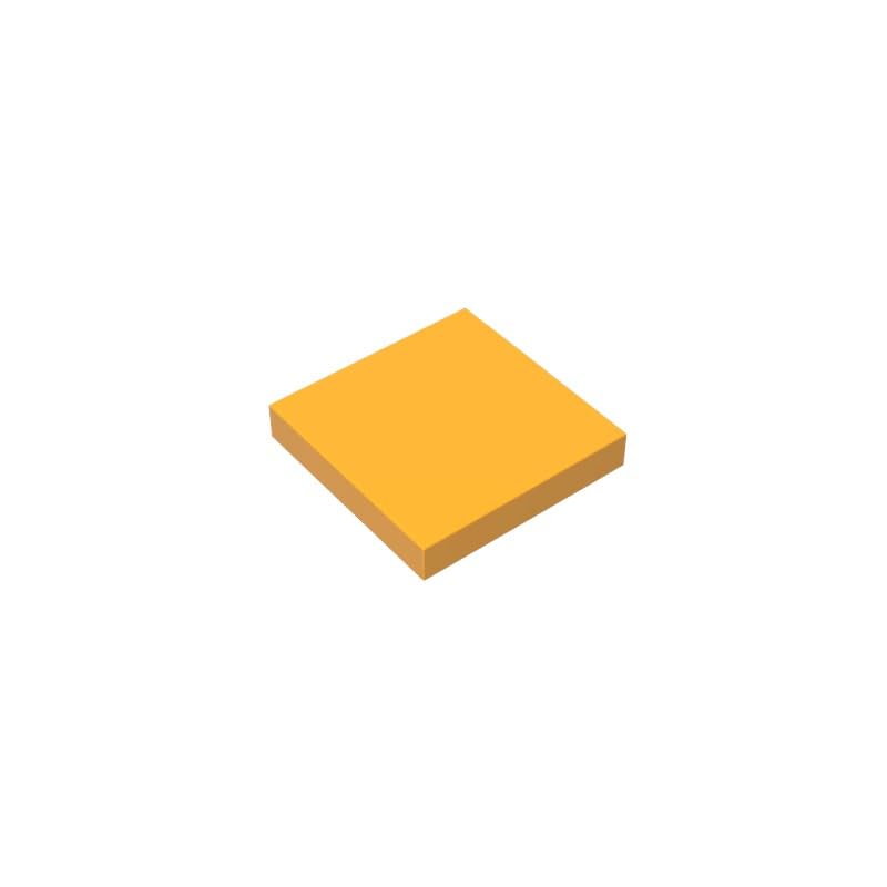 Gobricks 3068 Foundation Plate Tile 2x2 with Groove 50 Pieces GDS-561 Compatible with Lego Building Blocks Color:Bright Light Orange — image 1