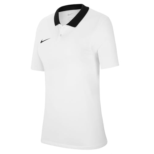 Nike, Park20, Camisa Polo, Blanco/Negro/Negro, XS, Mujer