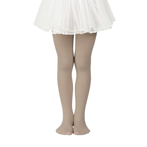 Image of Zando Ballet Tights for Girls - Ultra Soft Girls Dance Tights Elastic Ballet Footed Halloween Tight Girl for Daily School