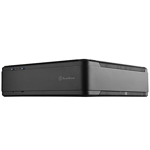 Image of Silverstone FTZ01B-E Aluminum Unibody Mini-ITX Small Form Factor Computer Case with ATX Support in Black, SST-FTZ01B-E-X