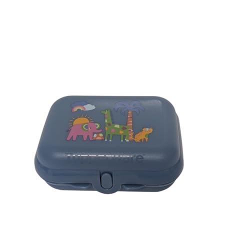 Tupperware Fiambrera doble tamaño 2 azul oscuro Safari Sandwichera