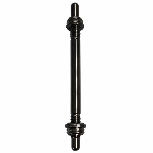 Yelnats Builds Electrek M12 x 245 mm Rear Axle for Razor MX350 MX400 Carbon Steel Rear Hub Motor Axle with Double Nut Locking System for Electric Bikes Custom E Bike Builds Black