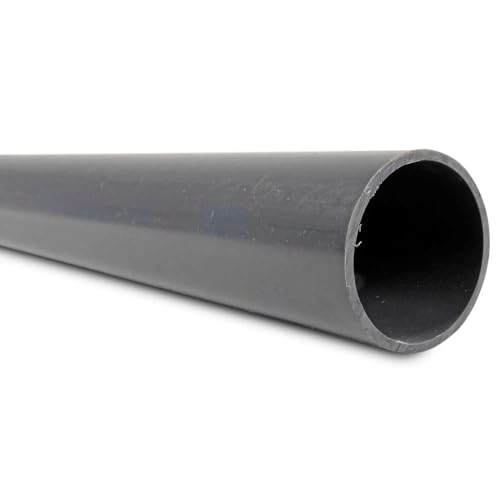 PVC Rohr für Poolverrohrung - Ø 50mm - Länge 1,5m - Farbe Grau - Hochwertige Poolinstallation