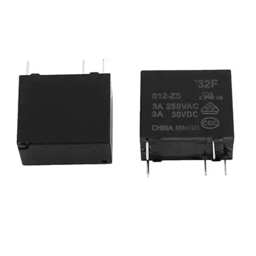 Relé HF32F-012-ZS SPDT de 5 pines para proyectos de electrónica 10 unidades