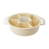 * 【Pratique grâce à sa rotation à 360°】Le plateau de service divisé et rotatif à 360° permet d'accéder facilement à vos légumes, en-cas ou ingrédients préférés sous n'importe quel angle pendant les repas de fondue chinoise.
