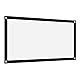 Leinwand Beamer,Beamerleinwand,Beamer Leinwand Rollo,Projektor-Leinwand 50 16:9 Verdicken Sie Tragbaren Faltenfreien Weichen Weißen Polyester-Projektor-Vorhang-Projektions-Leinwand 40In (40 Zoll)