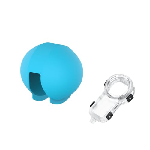 Silicone Protective Covers for Insta360 X5 Original Dive Case - All-Invisible Design - Available in Black, Red, Sky Blue & White (Blue)