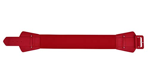 Women Wide Elastic Waist Belt, Vintage Genuine Leather Corset Cinch Belt2