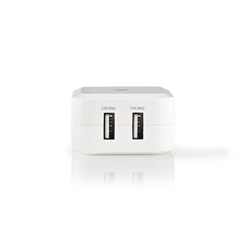 Cargador doble USB – 5 V 4.8 A Color blanco