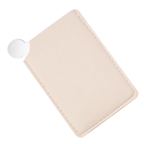 LOORGVEL Paleta Mezcladora De Maquillaje Espejo Integrado 1 Unidad Tamaño Mini Acero Inoxidable Para Base y Sombras Herramienta Portátil Para Maquilladores Profesionales