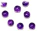 Price comparison product image 40pcs x 8mm Royal Purple Round Crackle Glass Beads for Jewellery Making- (Ref:13A13)