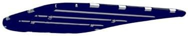 Krypt Towers Replacement Cover for Dolphin Pro2 T-Top - Direct OEM Pro 2 Boat Canopy Bimini Top 82"x61", 1200D Marine-Grade Acrylic Fabric, UV Resistant No Fade, Waterproof, Zipper & Velcro Install